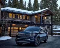 Пазл Джип у дома