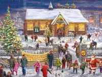 Пазл Школьная елка 