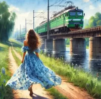 Пазл Электричка