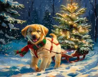 Пазл Елка к празднику