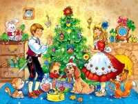 Пазл Елочка