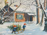 Пазл Елочка для гномов