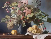 Пазл Ежевика и айва 