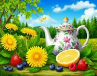 Пазл Фарфоровый чайник