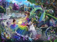 Пазл Фея животными 