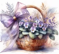 Пазл Фиалки