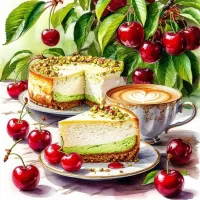 Пазл Фисташковый чизкейк