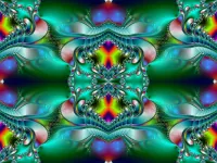 Пазл Фрактал малахит
