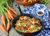 Пазл Фрикадельки с овощами