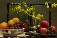 Пазл Фрукты и рамка