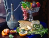 Пазл Фрукты и сыр