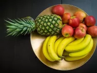 Пазл Фрукты на тарелке