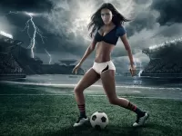 Пазл Футболистка