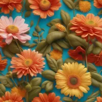 Пазл Герберы