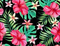 Пазл Гибискус и плюмерия