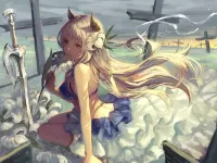 Пазл Девушка и меч