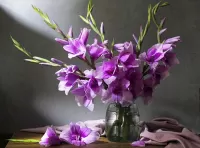 Пазл Гладиолусы