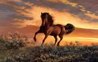 Пазл Гнедой конь