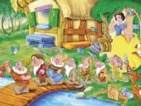 Пазл Гномы на мосту