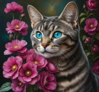 Пазл Голубоглазый кот