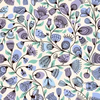 Пазл Голубой узор