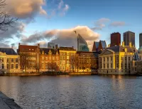 Пазл Город на закате