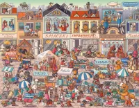 Пазл Город собак