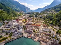 Пазл Город у фьорда