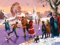 Пазл Городской каток