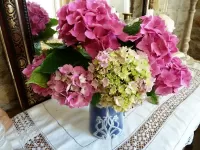 Пазл Гортензии букет