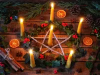 Пазл Горящие свечи