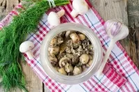 Пазл Грибы с чесноком