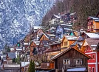 Пазл Хальштат Австрия