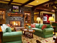 Пазл Холл с камином