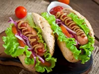 Пазл хот доги