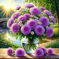 Пазл Хризантемы