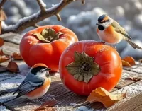 Пазл Хурма и птицы 