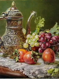 Пазл Хурма и виноград