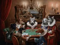 Пазл Игра при свечах