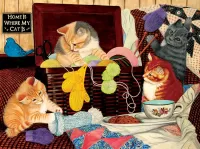 Пазл Игривые котята