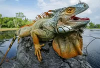 Пазл Игуана