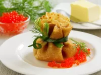 Пазл Икра блины