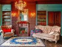 Пазл Интерьер гостиной 