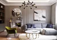 Пазл Интерьер в серых тонах 