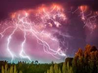 Пазл Извеpжение вулкана