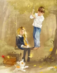 Пазл Качели