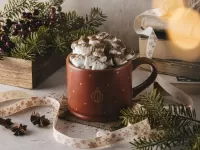 Пазл какао с зефиром