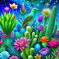 Пазл Кактусы