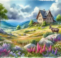 Пазл Каменный дом