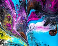 Пазл Капли красок